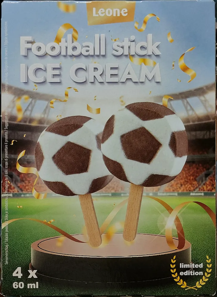 Football-Stick Ice Cream