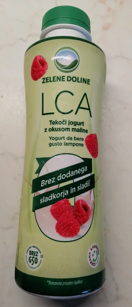 LCA probiotični tekoči jogurt malina