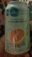 Pink grapefruit sparking water