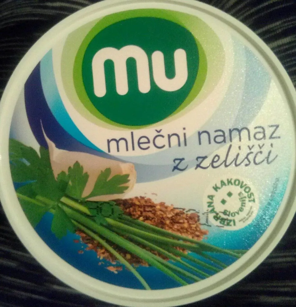 Mlečni namaz z zelešči
