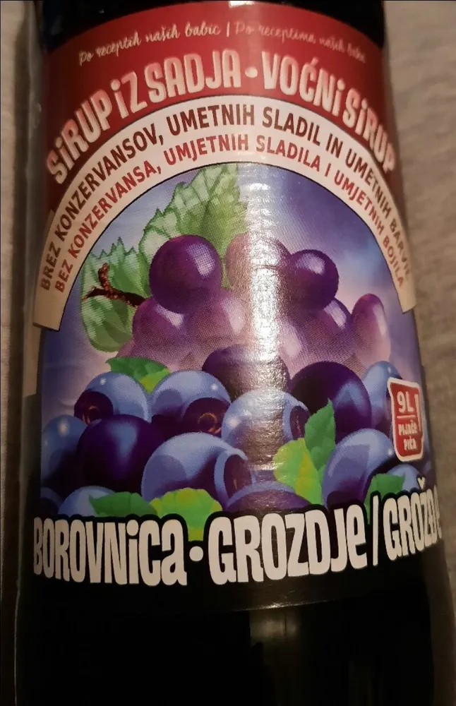 Sirup-borovnica,grozdje
