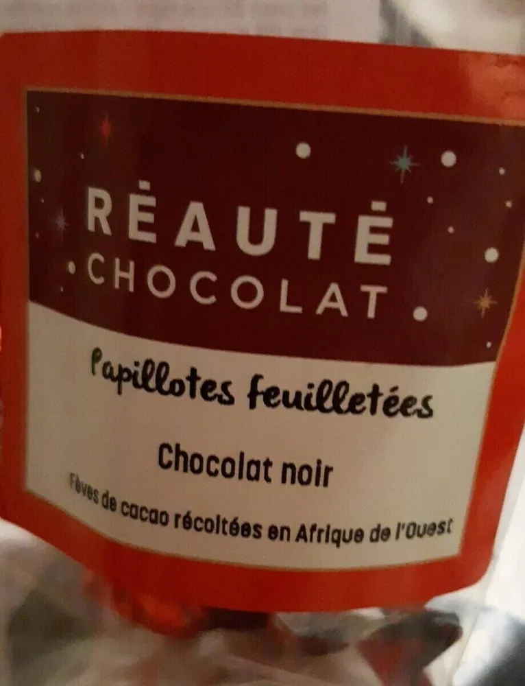 Papillotes feuilletés chocolat noir