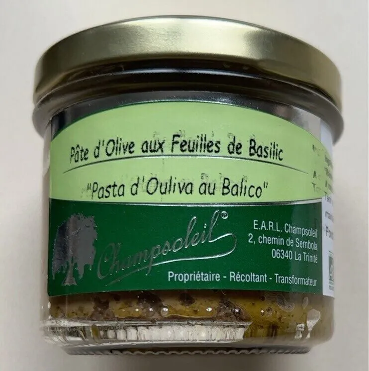 Pâte d’Olive aux feuilles de basilic