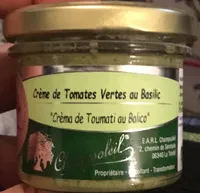 Crème de tomates vertes au basilic