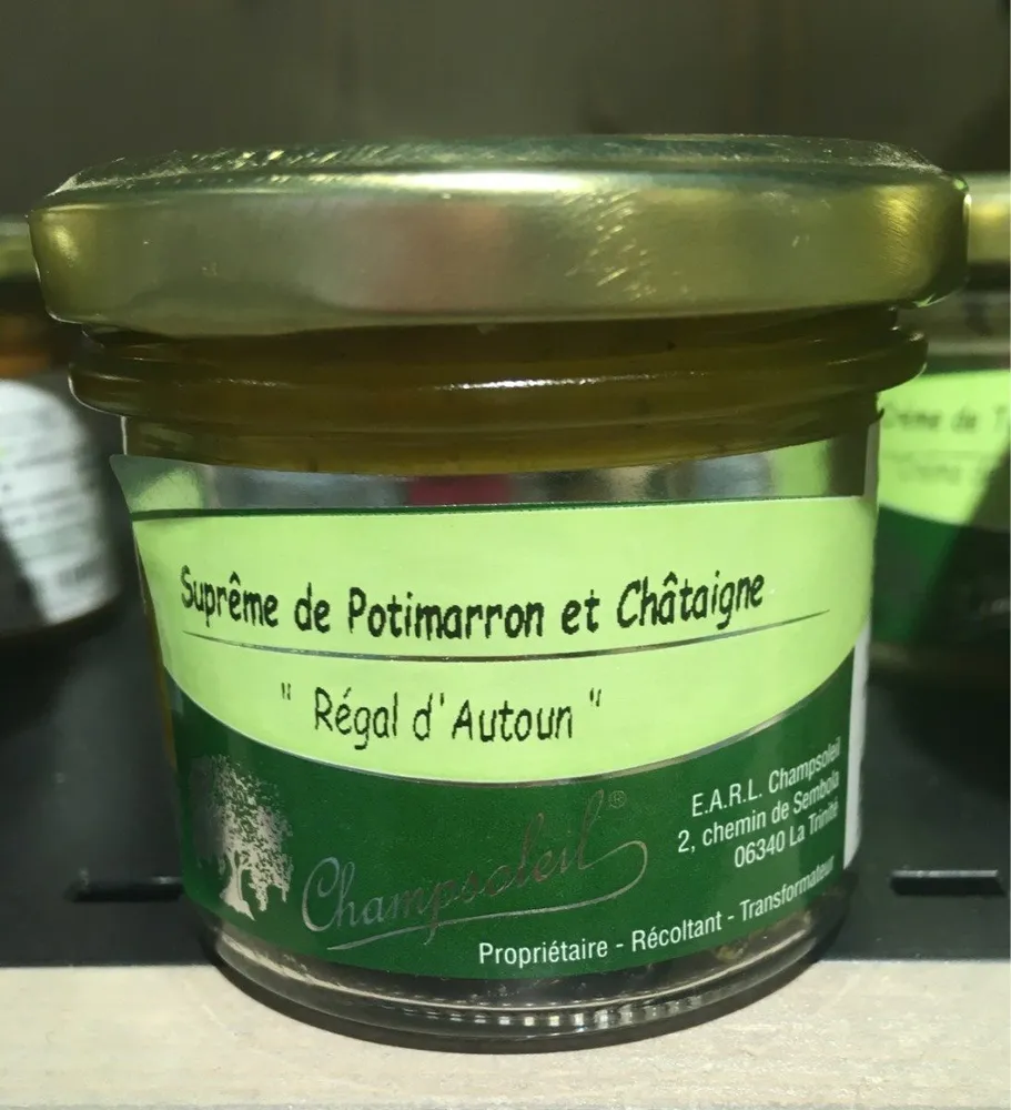 Supreme de Potimarron et chataigne