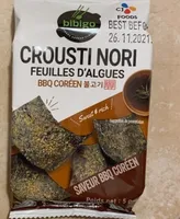Crousti Nori Feuilles d’Algues BBQ Coréen