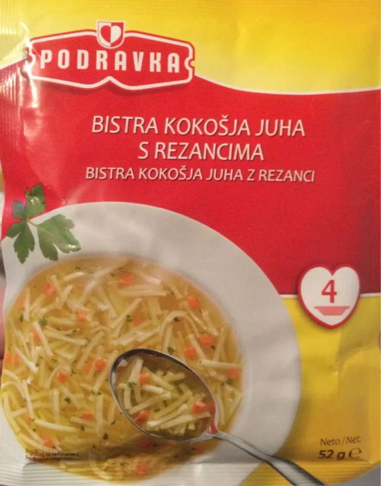 Bistra kokošja juha s rezancima