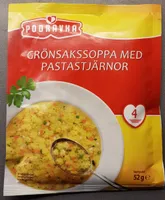 Grönsakssoppa med pastastjärnor