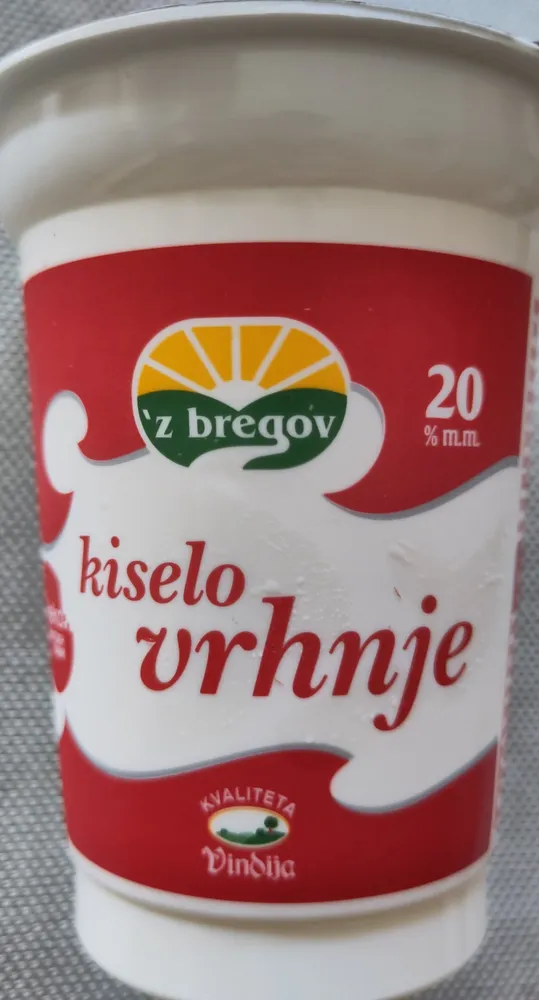 vindija kiselo vrhnje 20% 200g