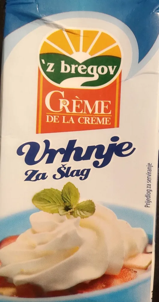 Vrhnje za šlag