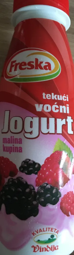 tekući voćni jogurt malina kupina