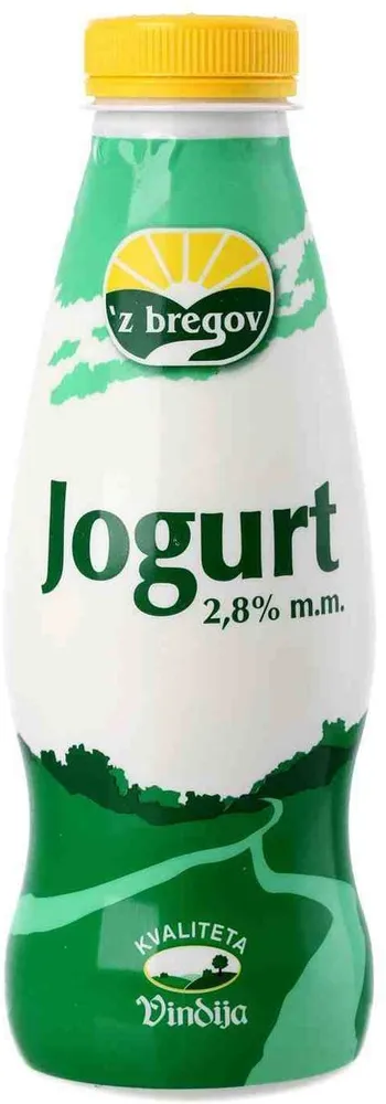 vindija tekuci jogurt 500g boca