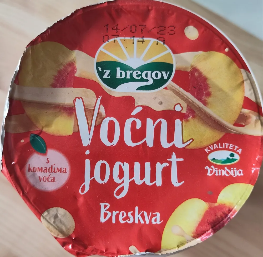 voćni jogurt breskva