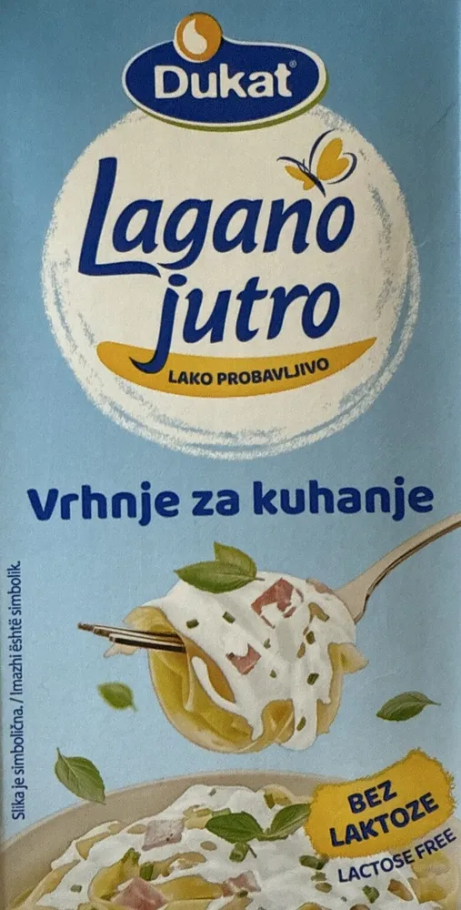 Vrhnje Za Kuhanje Lagano Jutro