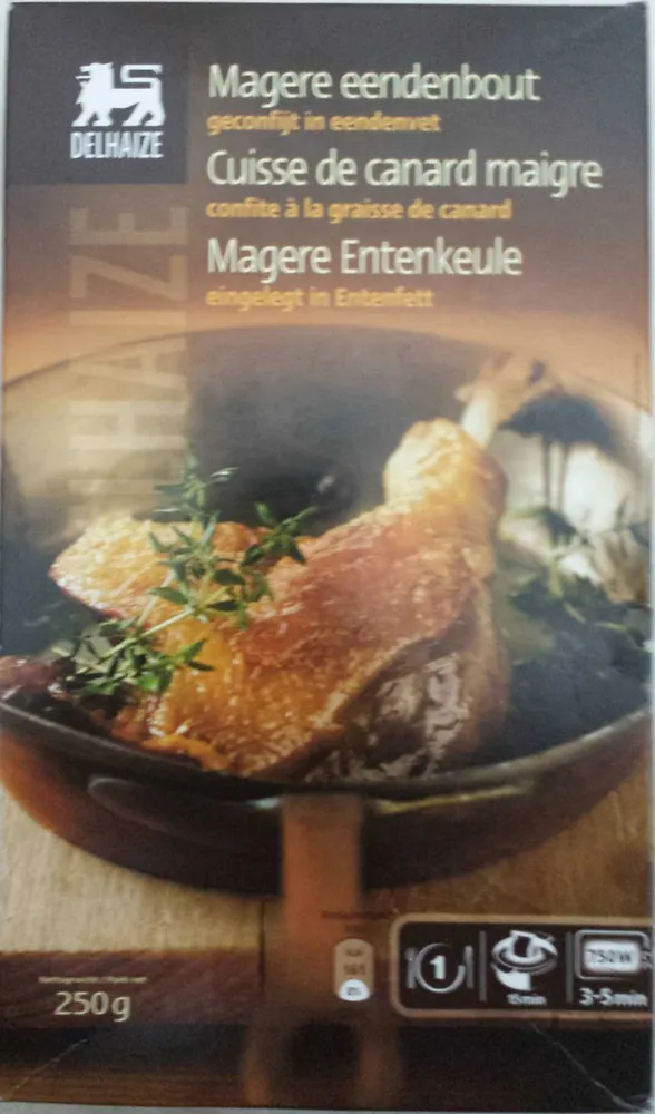 Cuisse de canard maigre confite
