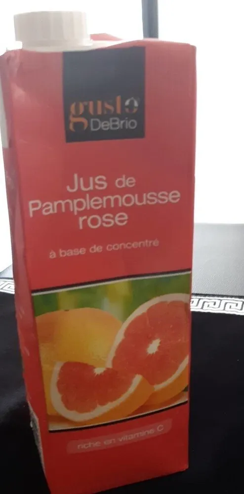 Jus de pamplemouse rose