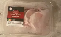 5 cotes de porc premières