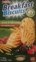 Breakfast Biscuits cereals & wild berries WITH BROWN SUGAR