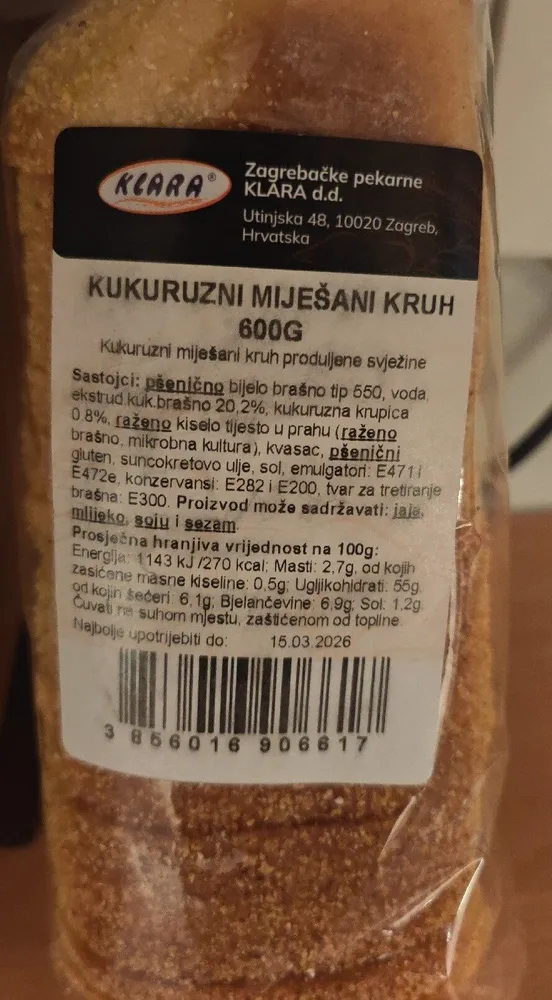 Kukuruzni Mijesani Kruh