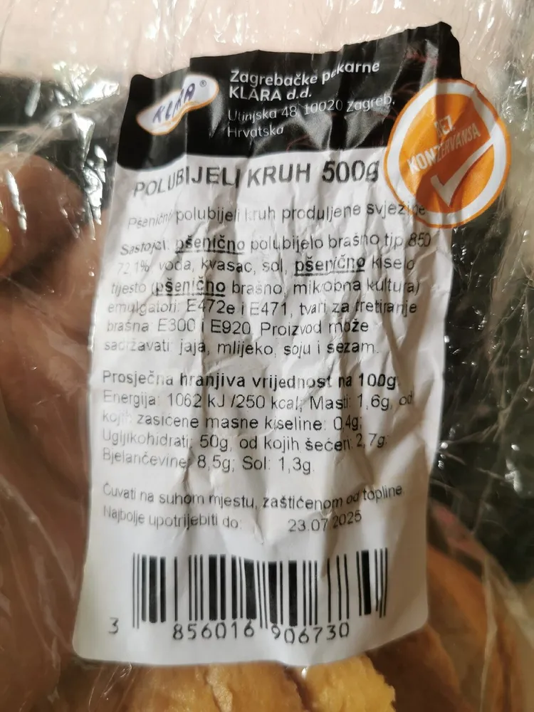 Polubijeli Kruh 500g