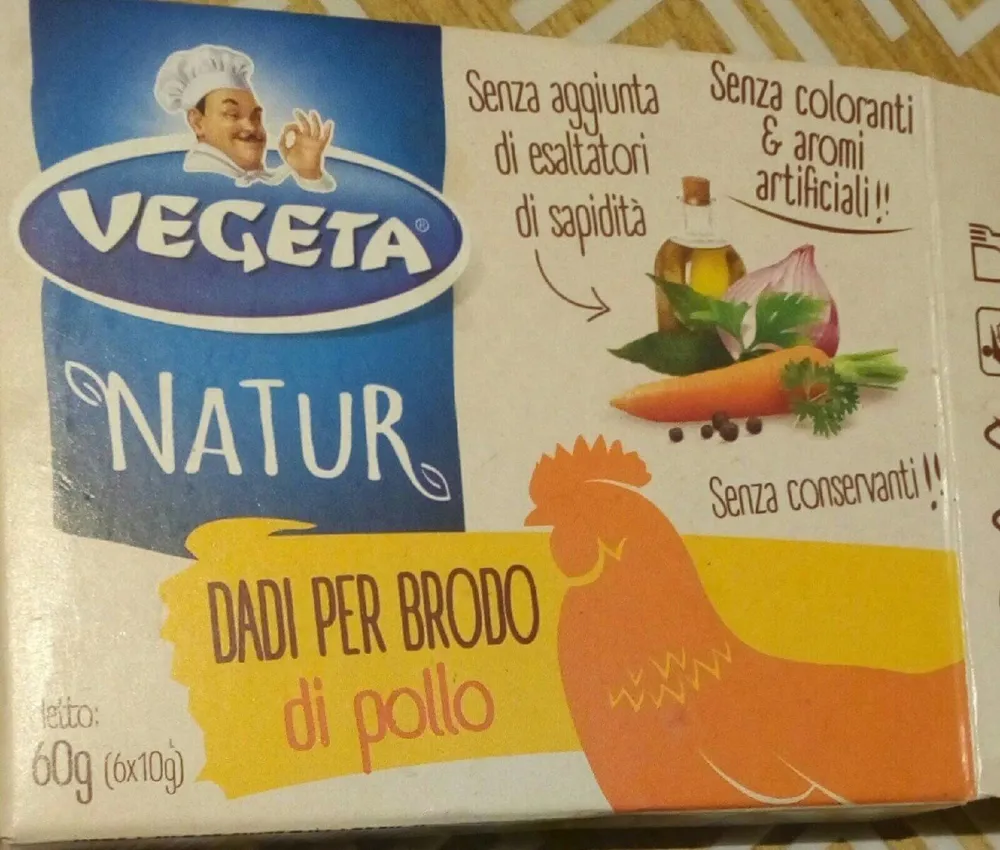 Natur dado per brodo di pollo