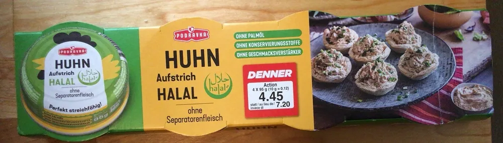 Huhn Aufdtrich Halal