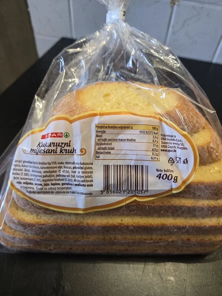 Spar Kukuruzni Mijesani Kruh