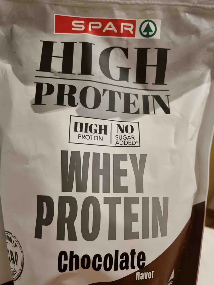 High protein whey chocolate flavor