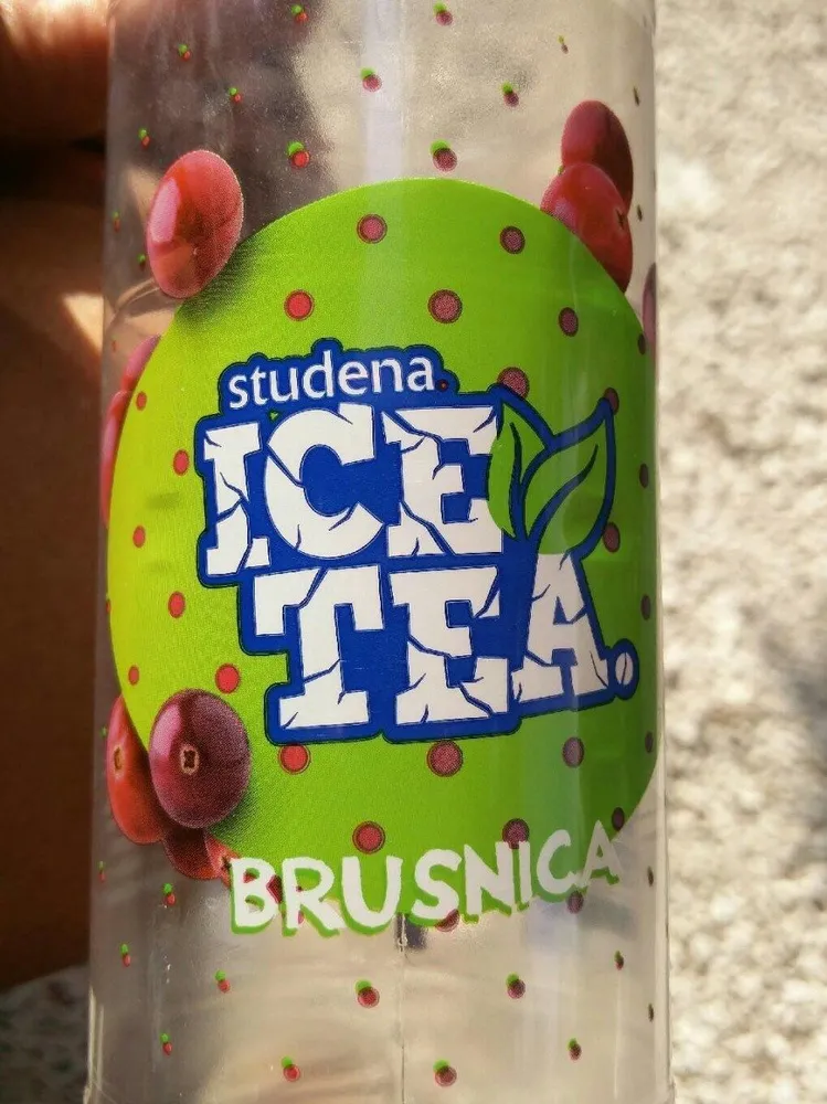 ice tea brusnica