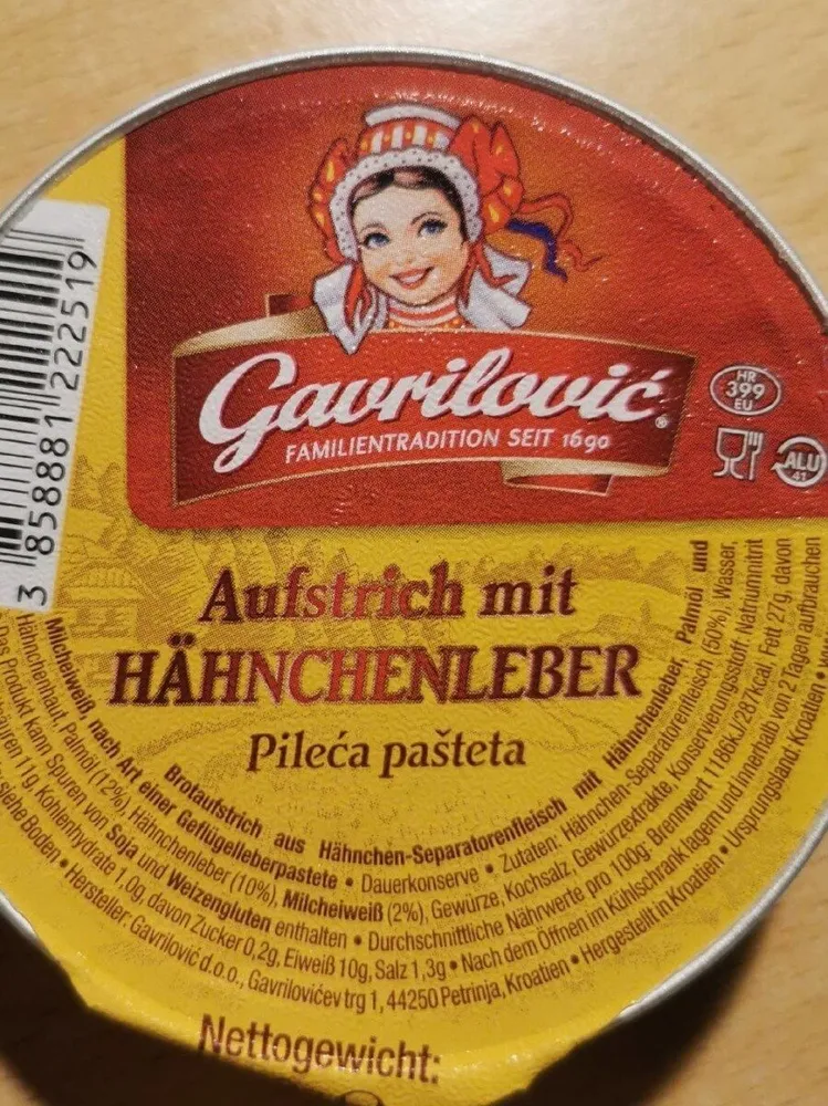 Aufstrich mit Hähnchenleber