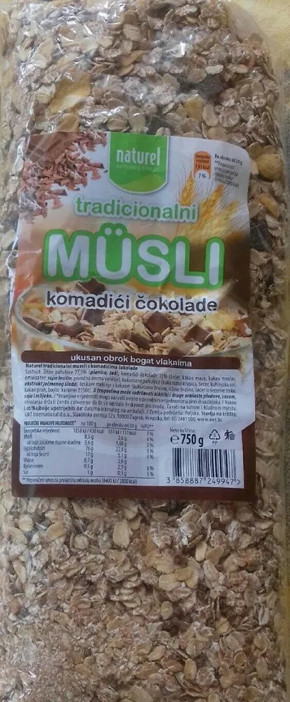Tradicionalni musli komadici cokolade