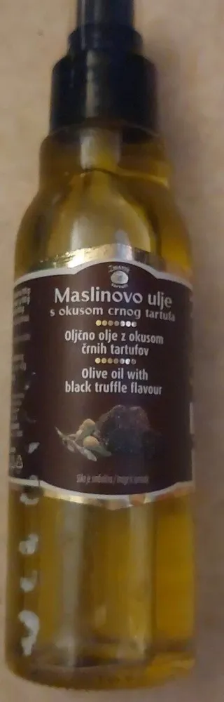 Olive oil with black truffle flavour