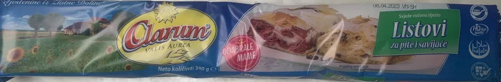 Listovi za pite i savijaće