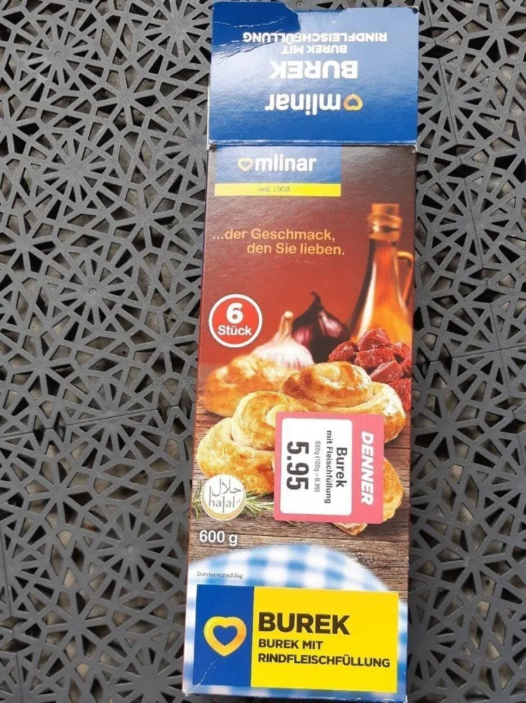 Burek mit rindfleischfullung