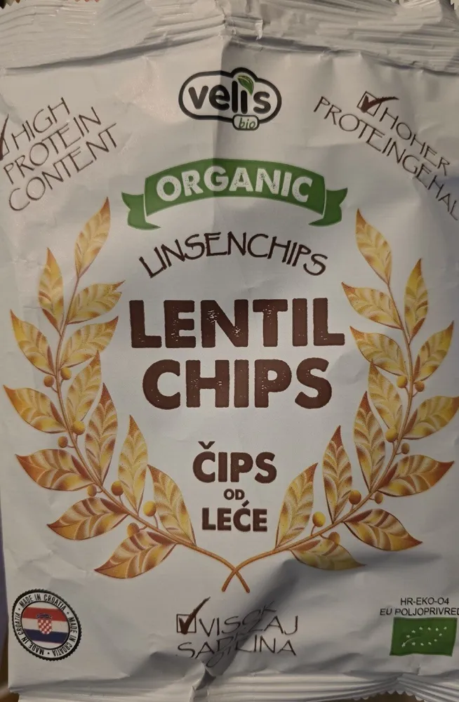 Visokoproteinski čips od leće