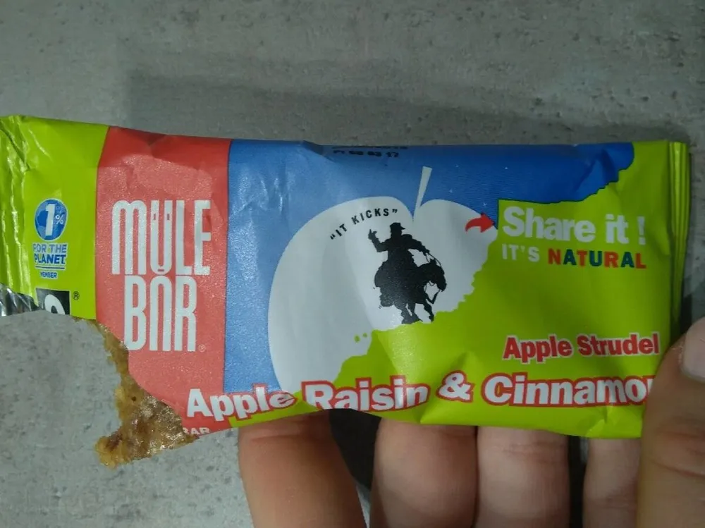 Barre énergétique Pomme Raisins Cannelle