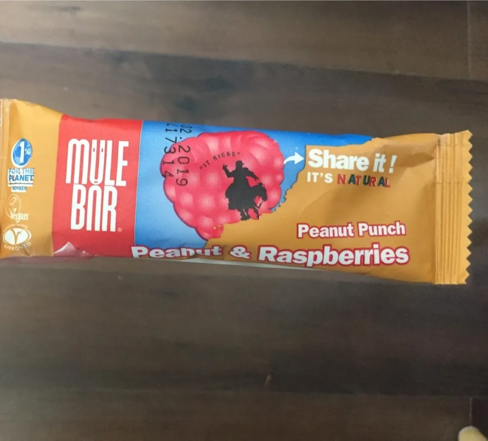 Peanut & raspberries