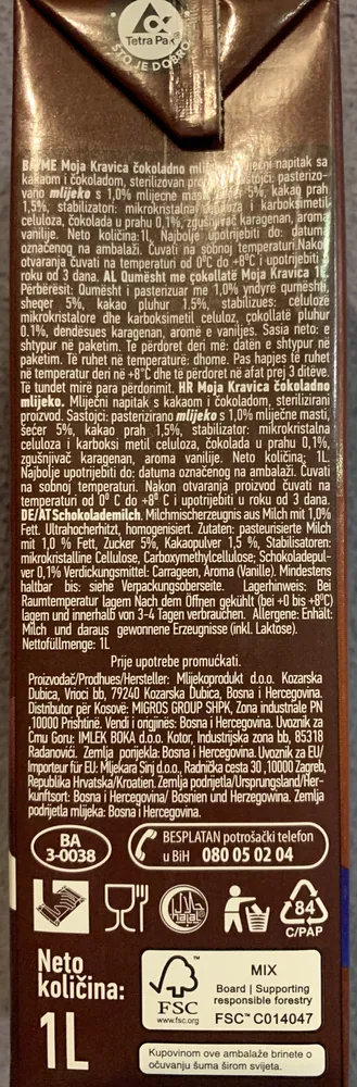 čokoladno mlijeko