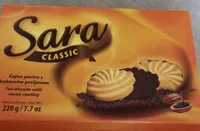 Tea biscuits with cocoa coating