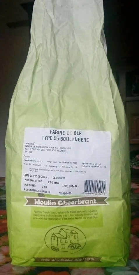 Farine de blé type 55 boulangère