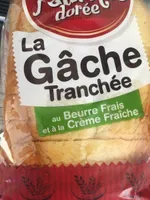 Gâche tranchée au beurre frais et a la creme fraîche