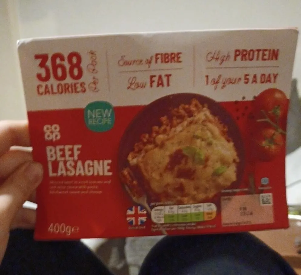 Beef lasagne