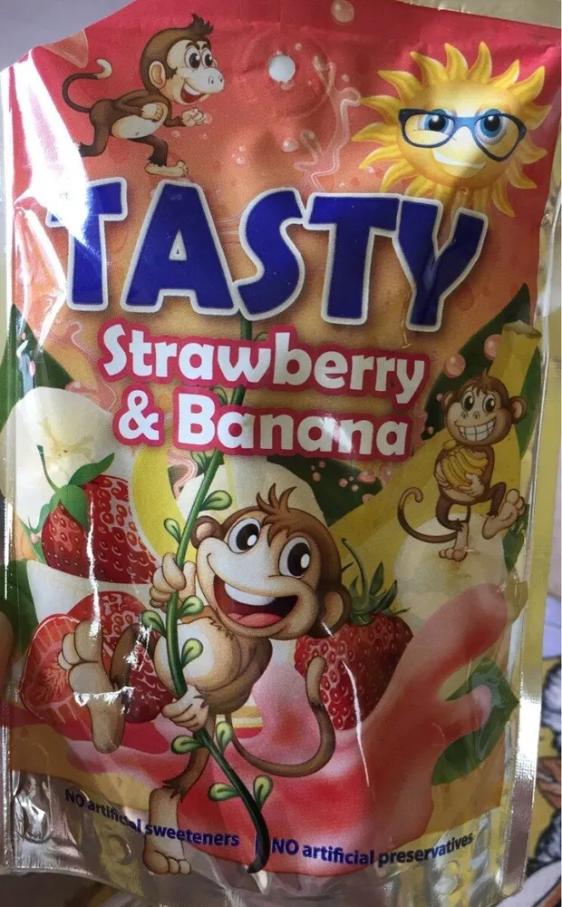 Tasty strawberry and banana