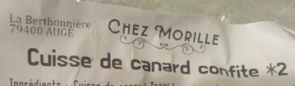 Cuisse de canard confite x2