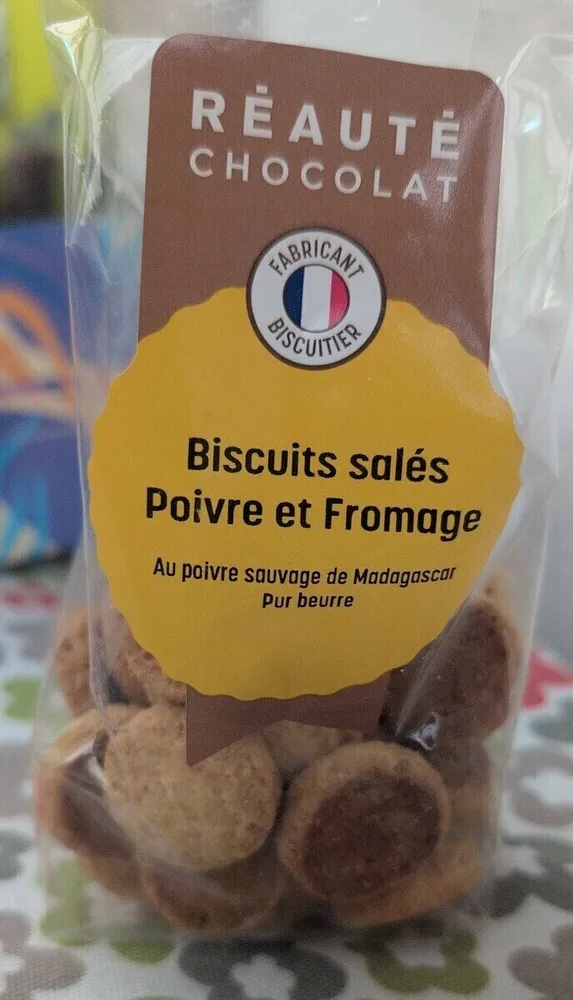 Biscuits salés poivre et fromage