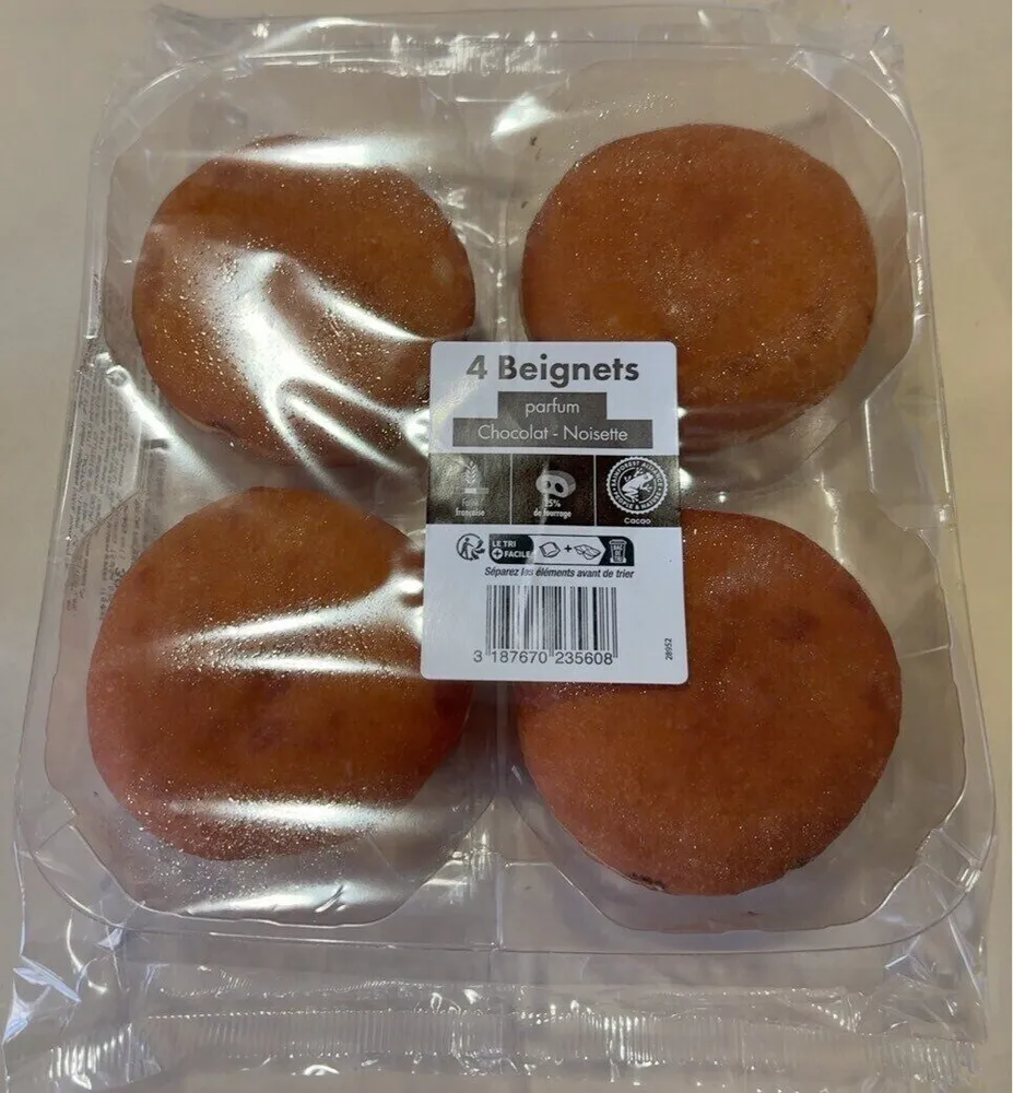 4 beignets Chocolat Noisette