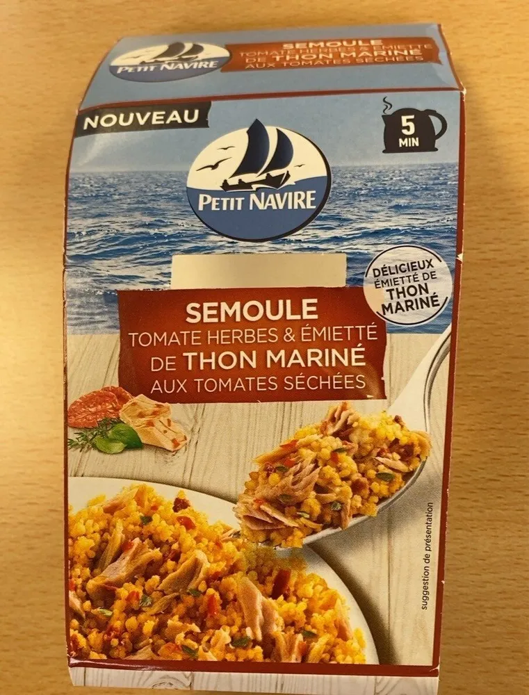 Semoule thon mariné tomates