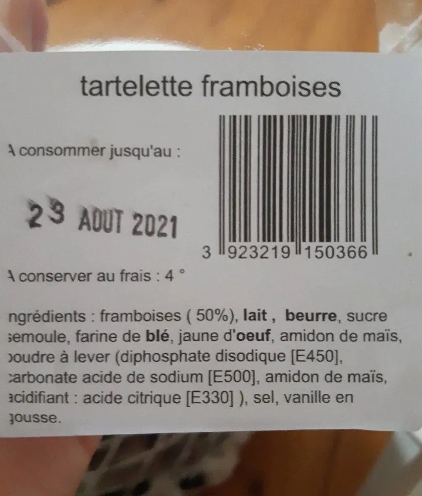 Tartelette Framboises