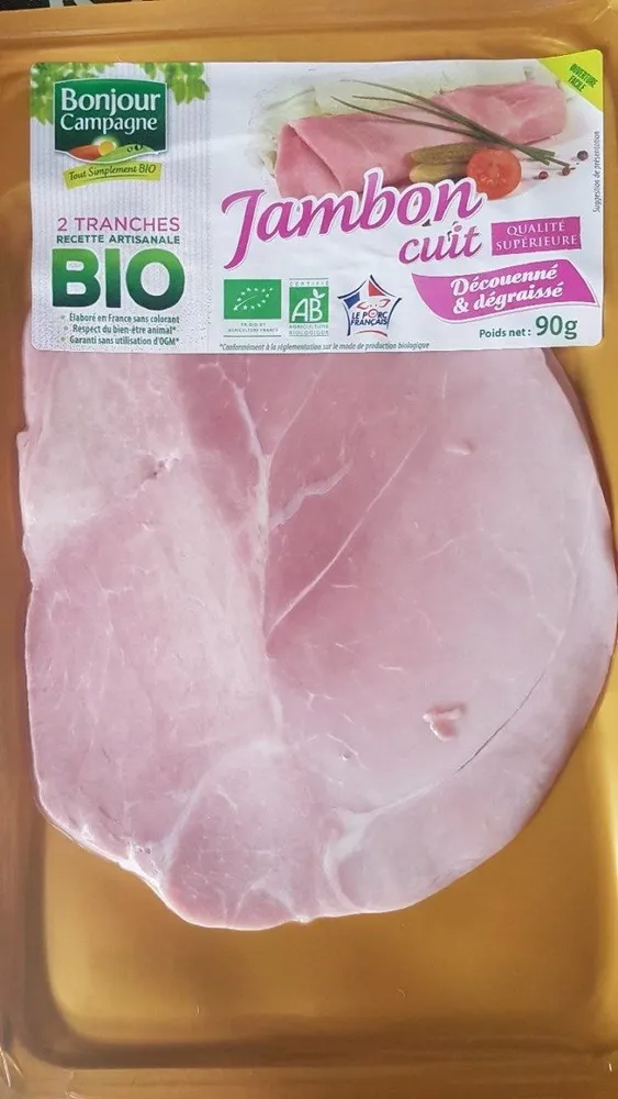 Jambon cuit découenné & dégraissé