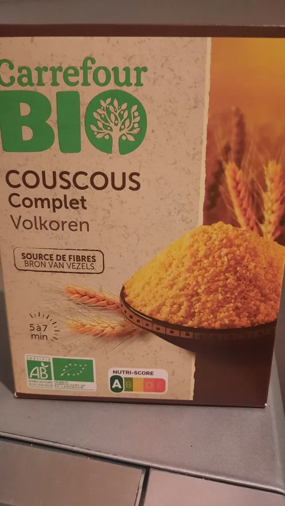 COUSCOUS
Complet
Volkoren